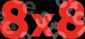 8X8